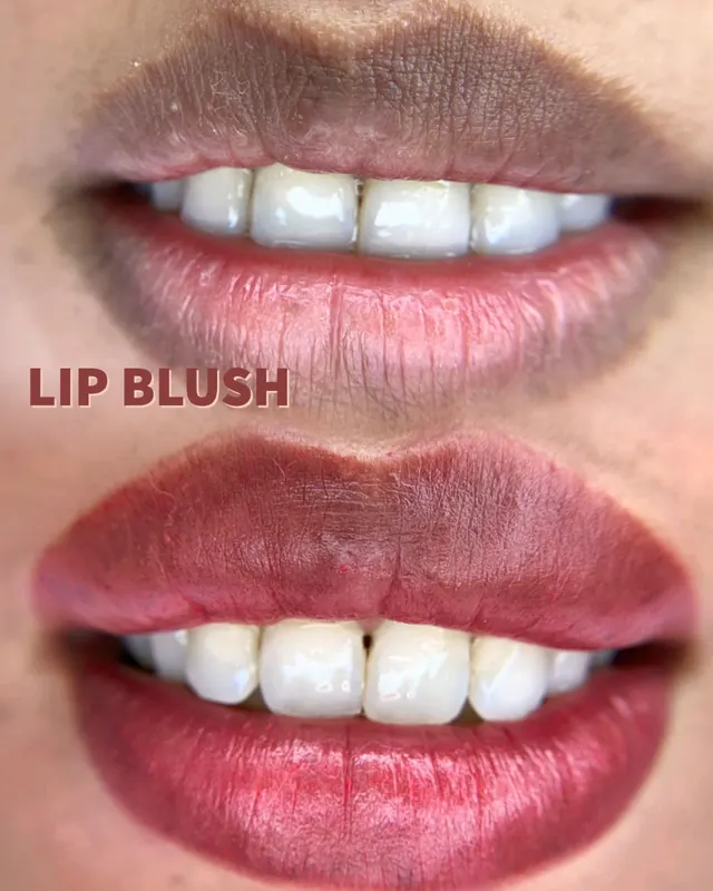 Lip blush permanent makeup result by SMP INK Seattle