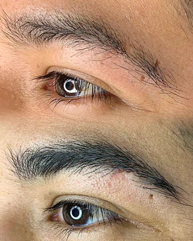 Scalp micropigmentation and permanent makeup client result from the SMP INK Seattle gallery