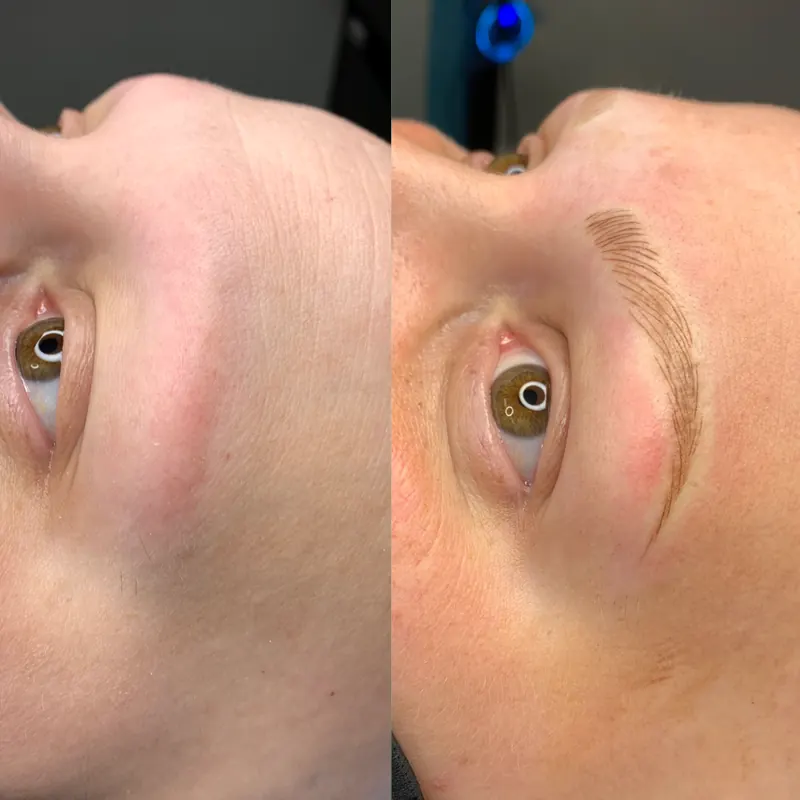 Scalp micropigmentation and permanent makeup client result from the SMP INK Seattle gallery