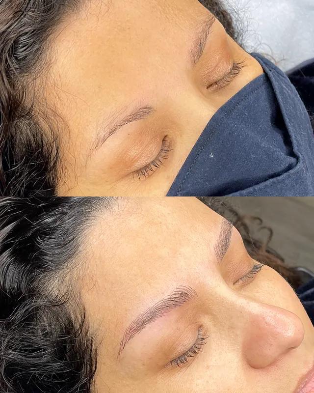 Scalp micropigmentation and permanent makeup client result from the SMP INK Seattle gallery