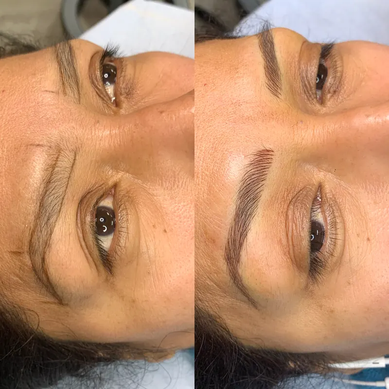 Scalp micropigmentation and permanent makeup client result from the SMP INK Seattle gallery