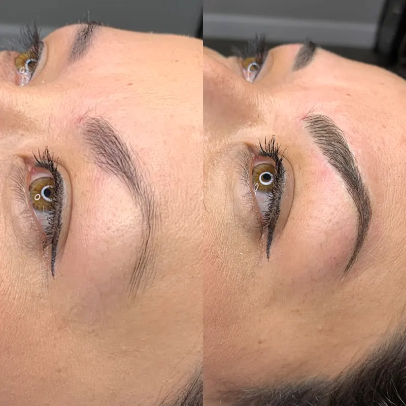 Scalp micropigmentation and permanent makeup client result from the SMP INK Seattle gallery