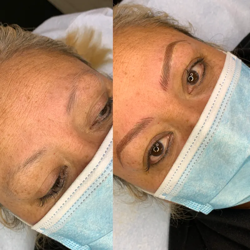 Scalp micropigmentation and permanent makeup client result from the SMP INK Seattle gallery