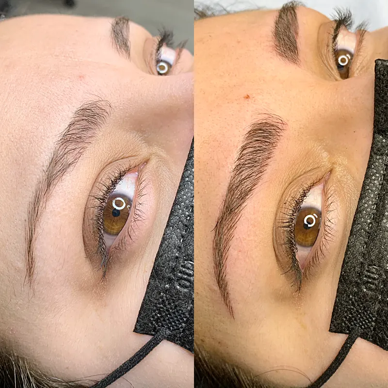 Scalp micropigmentation and permanent makeup client result from the SMP INK Seattle gallery