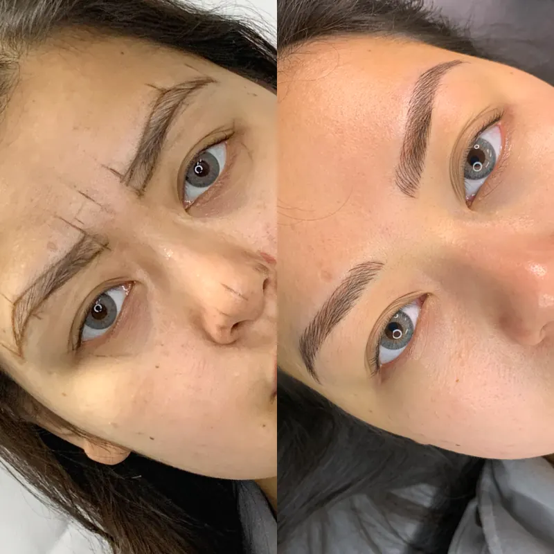 Scalp micropigmentation and permanent makeup client result from the SMP INK Seattle gallery