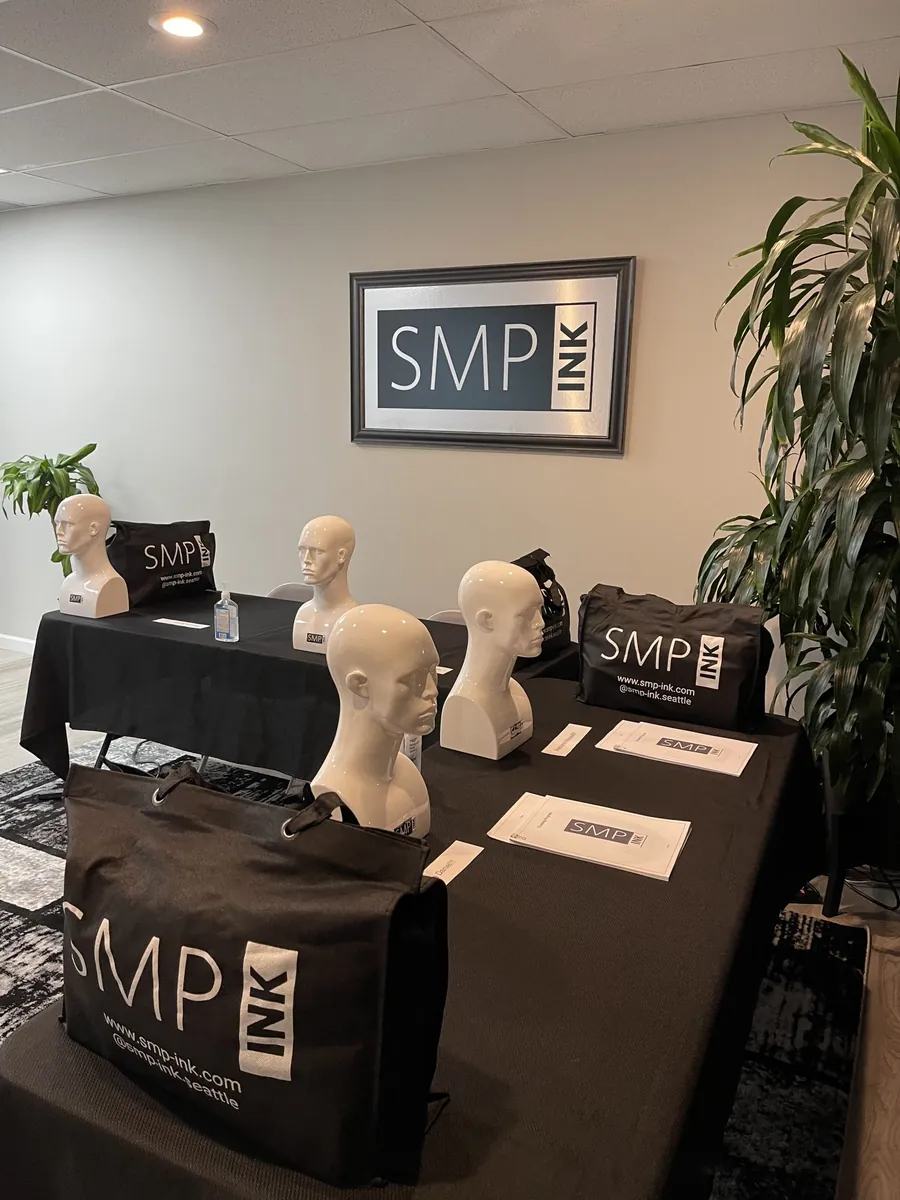 Hands-on scalp micropigmentation training at SMP INK Seattle